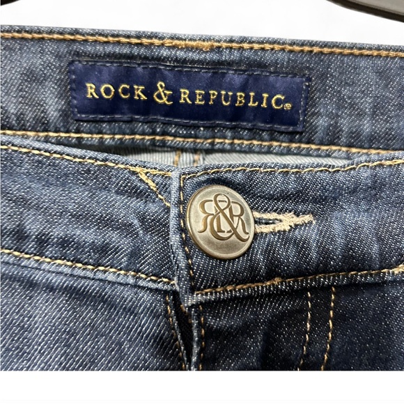 ROCK & REPUBLIC  Women’s Blue Skinny Jeans 12 - Picture 2 of 8
